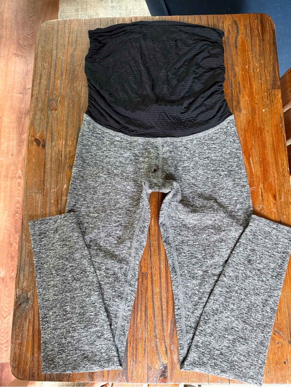 Gray Women’s Maternity Leggings - Stretch Comfort